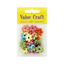 AussieSuperStore Jewellery Making Supplies Plastic AB Flower Beads 20mm Plastic AB Flowers Beads 20mm | Jewellery Making Beads 9331468027997 VCKB001